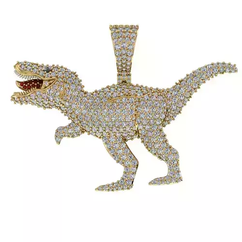 Dinosaur  pendant 3D print model