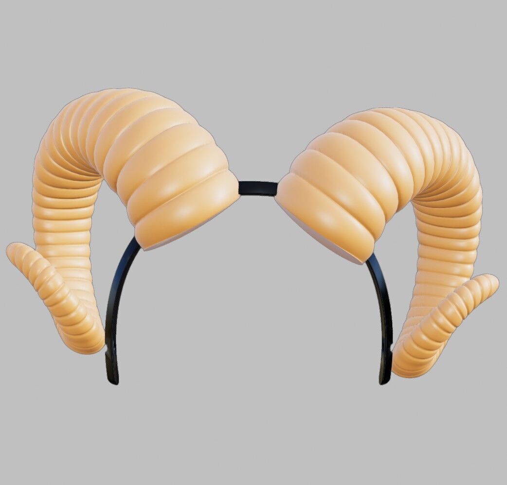Rams Horns 3D print model_1