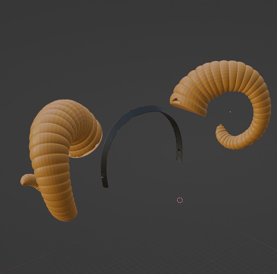 Rams Horns 3D print model_4
