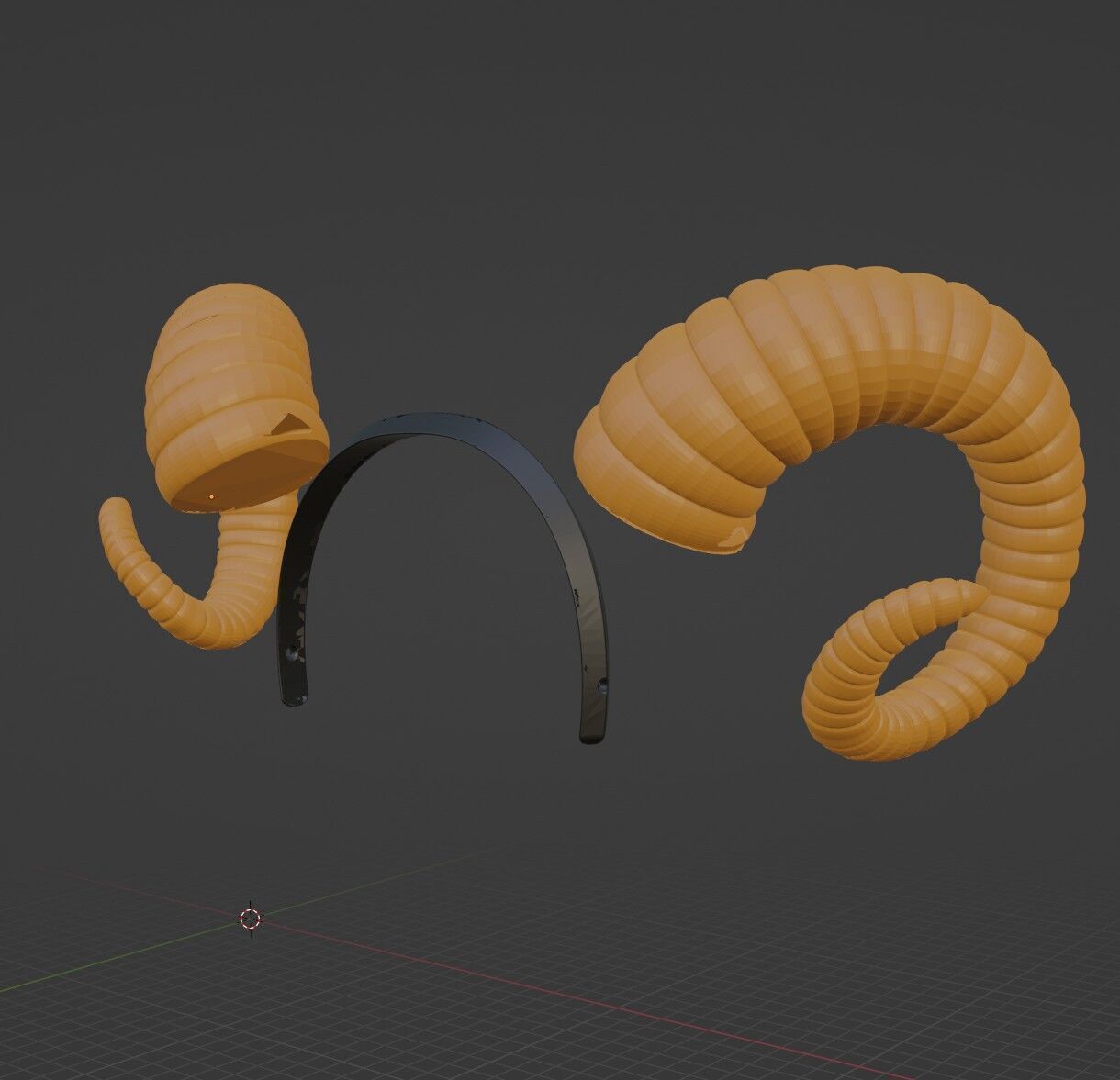 Rams Horns 3D print model_3
