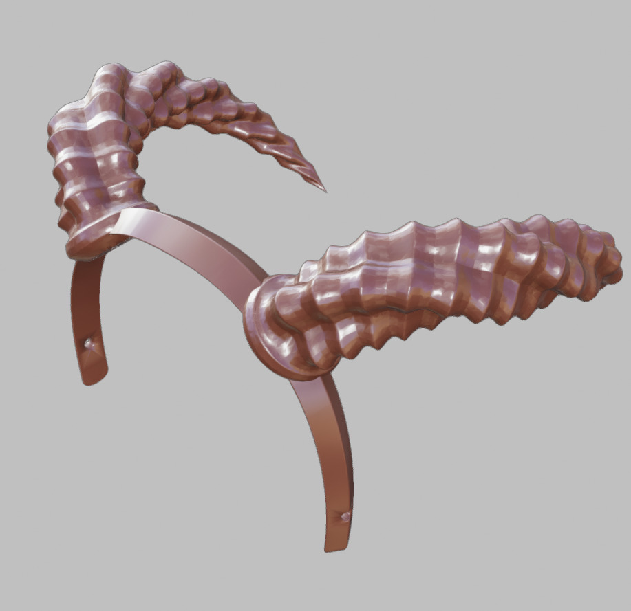 Wearable Diablo Horns 3D print model_7