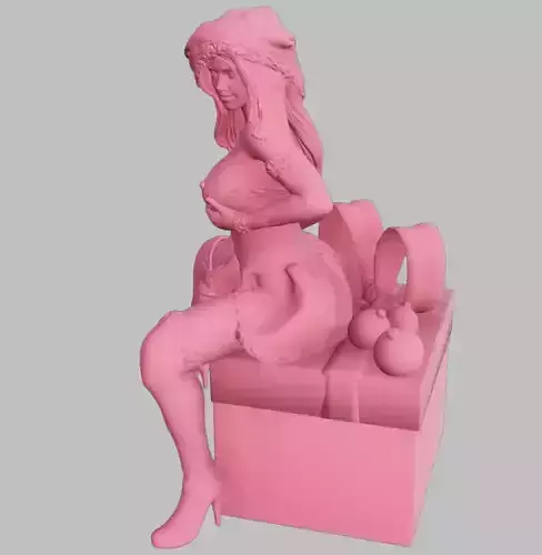 Special Christmas Girl 3D print model
