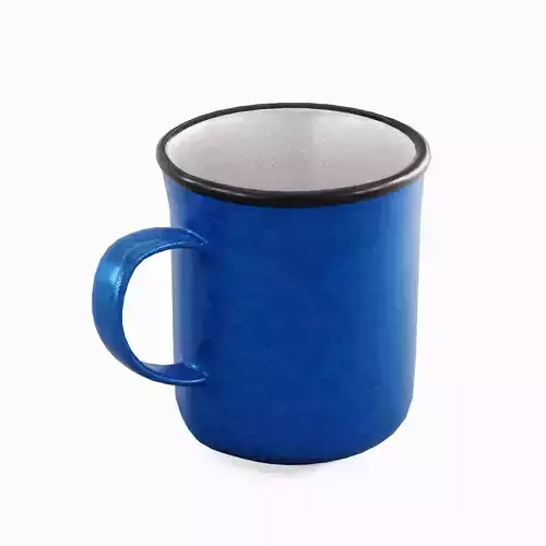 Stainless Steel Cup 04 Low-poly 3D model