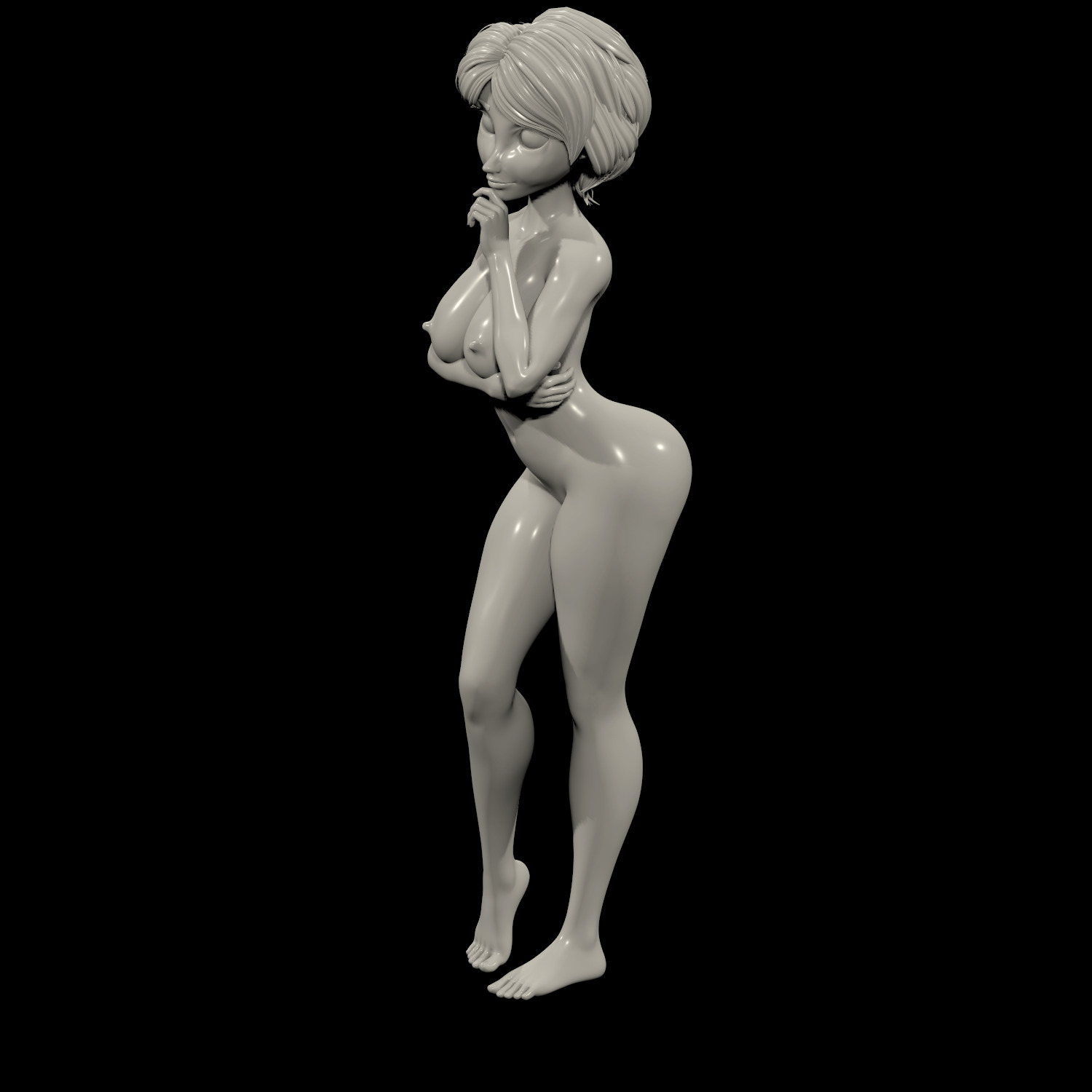 aunt cass eroric nude 3d model 01 3D print model_19