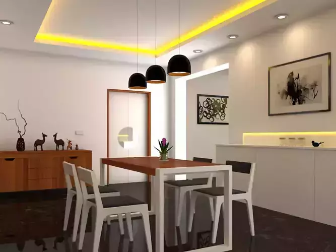 Dining AREA 3D model