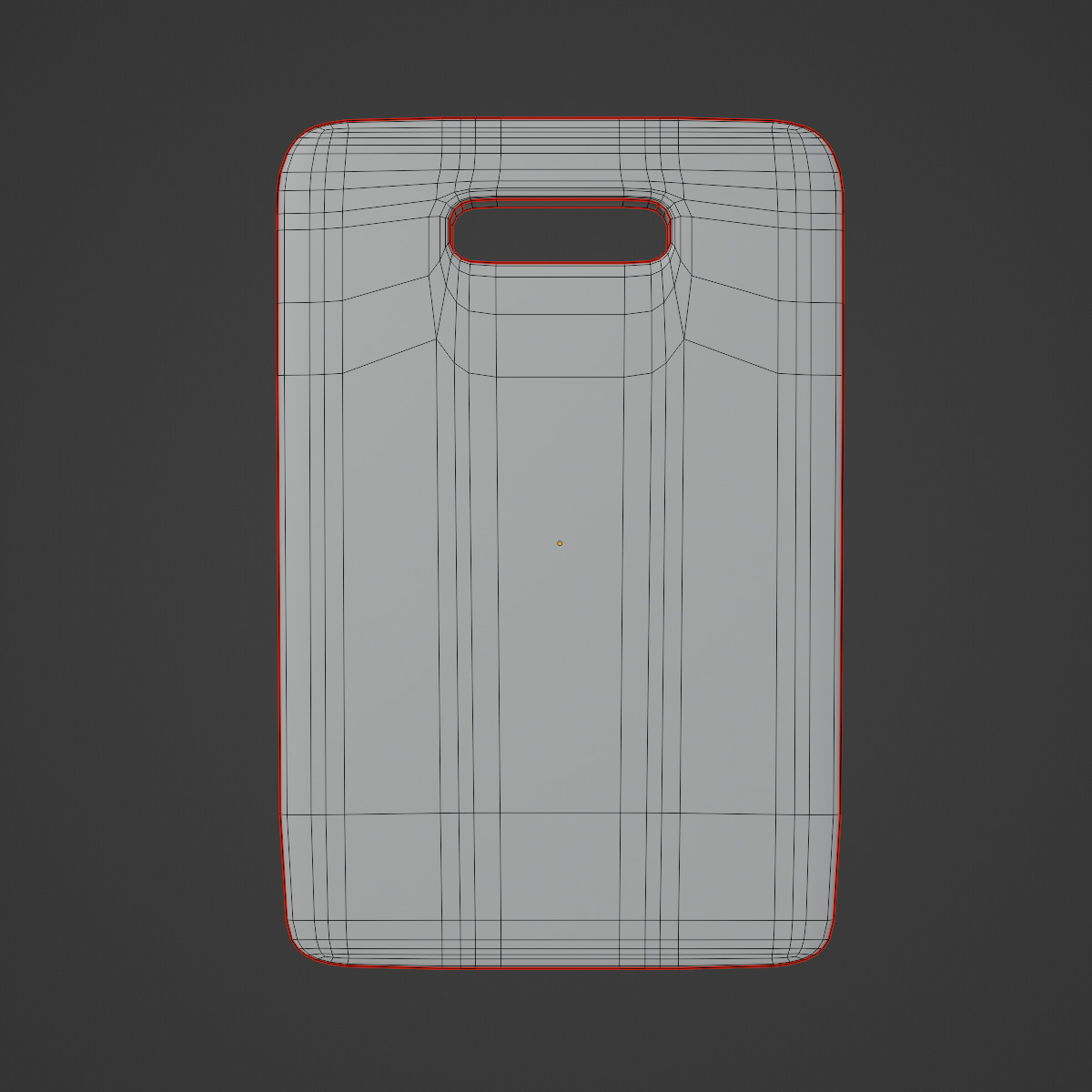 Wood Chopping Board 03 Low-poly 3D model_7