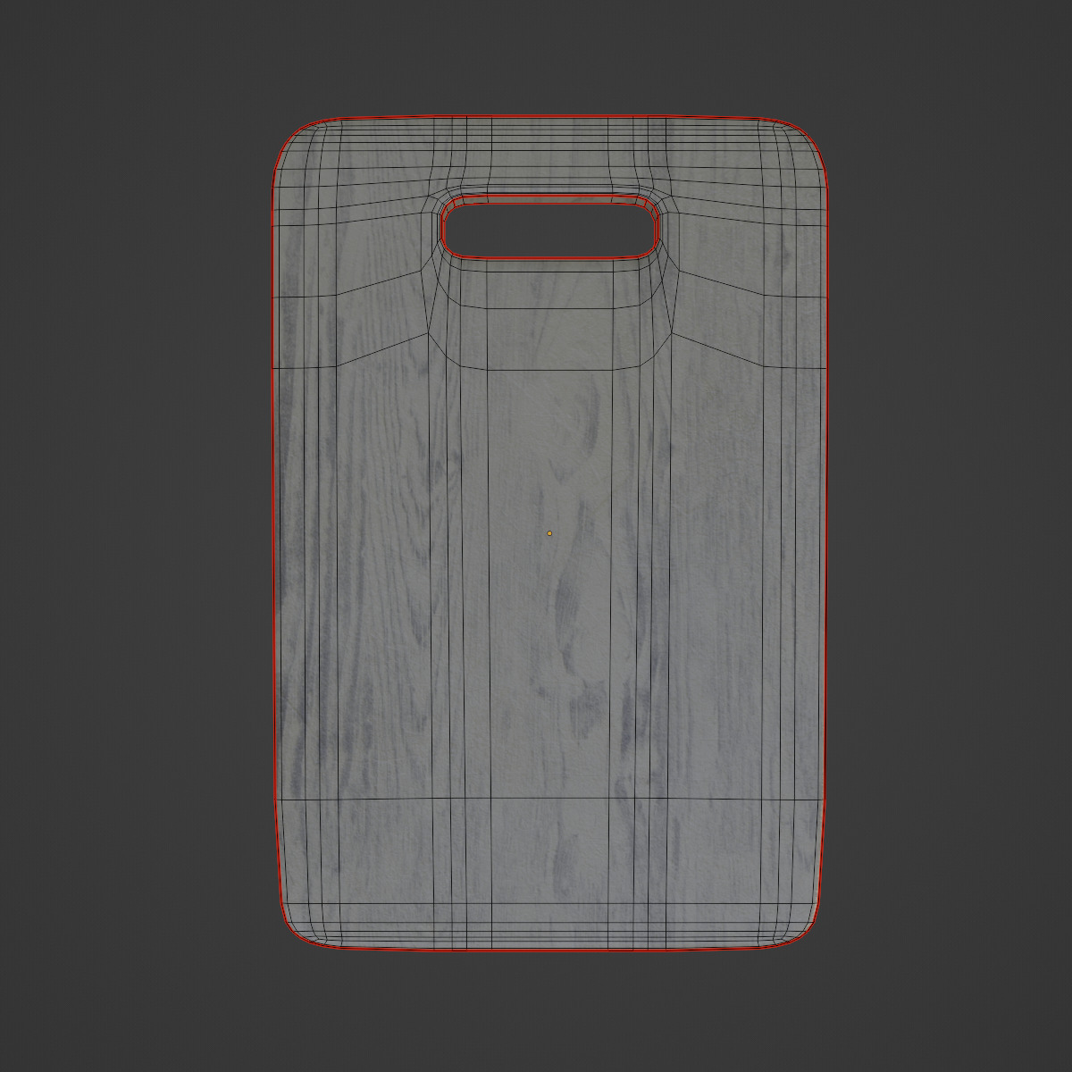 Wood Chopping Board 03 Low-poly 3D model_6