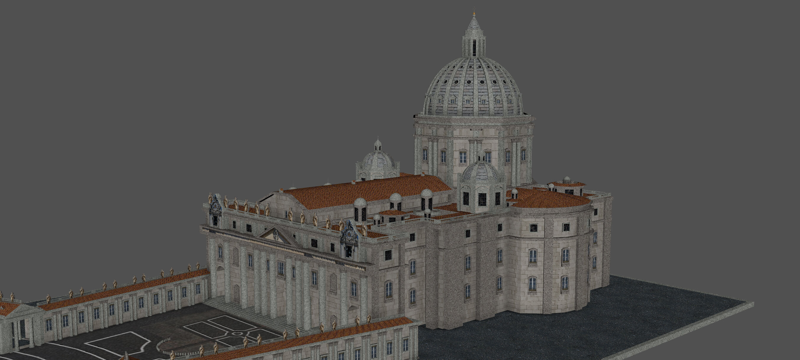Piazza San Pietro Vatican 3D model_18