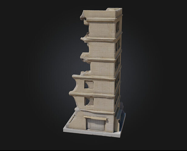 Ruined Structure Model  Echoes of a Forgotten Past 3D model 4