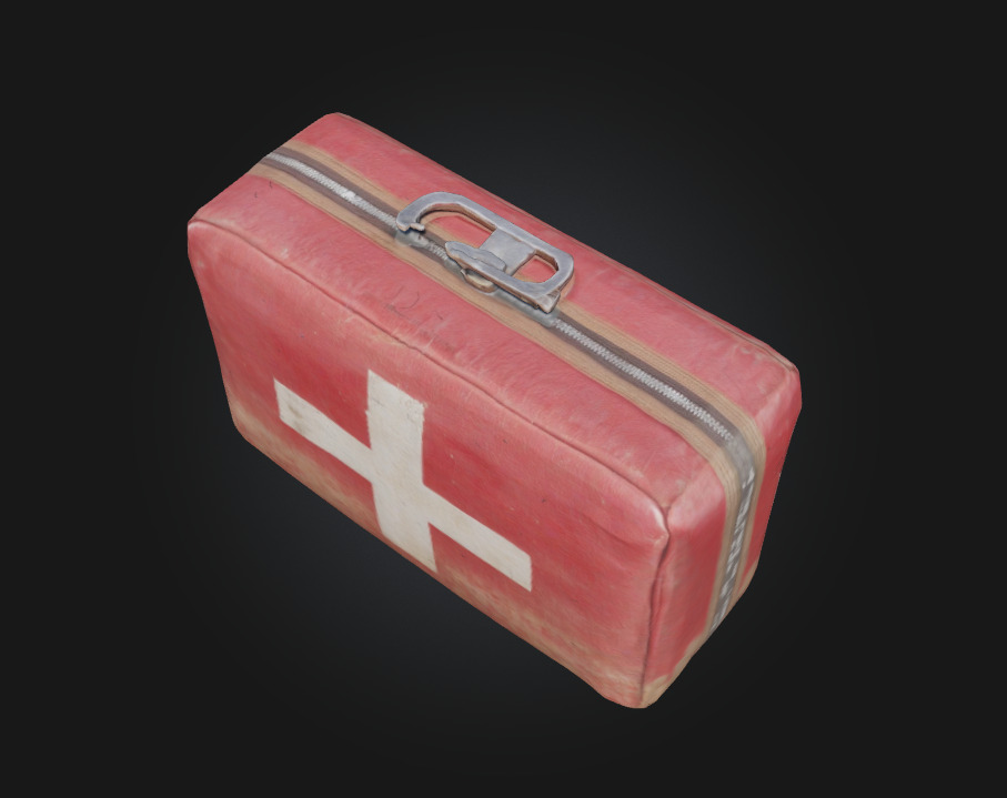 First Aid Kit Essential Medical Gear for Survival and Realism 3D model_5