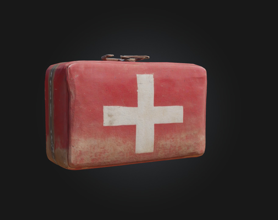 First Aid Kit Essential Medical Gear for Survival and Realism 3D model_1