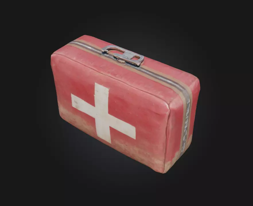 First Aid Kit Essential Medical Gear for Survival and Realism 3D model_0