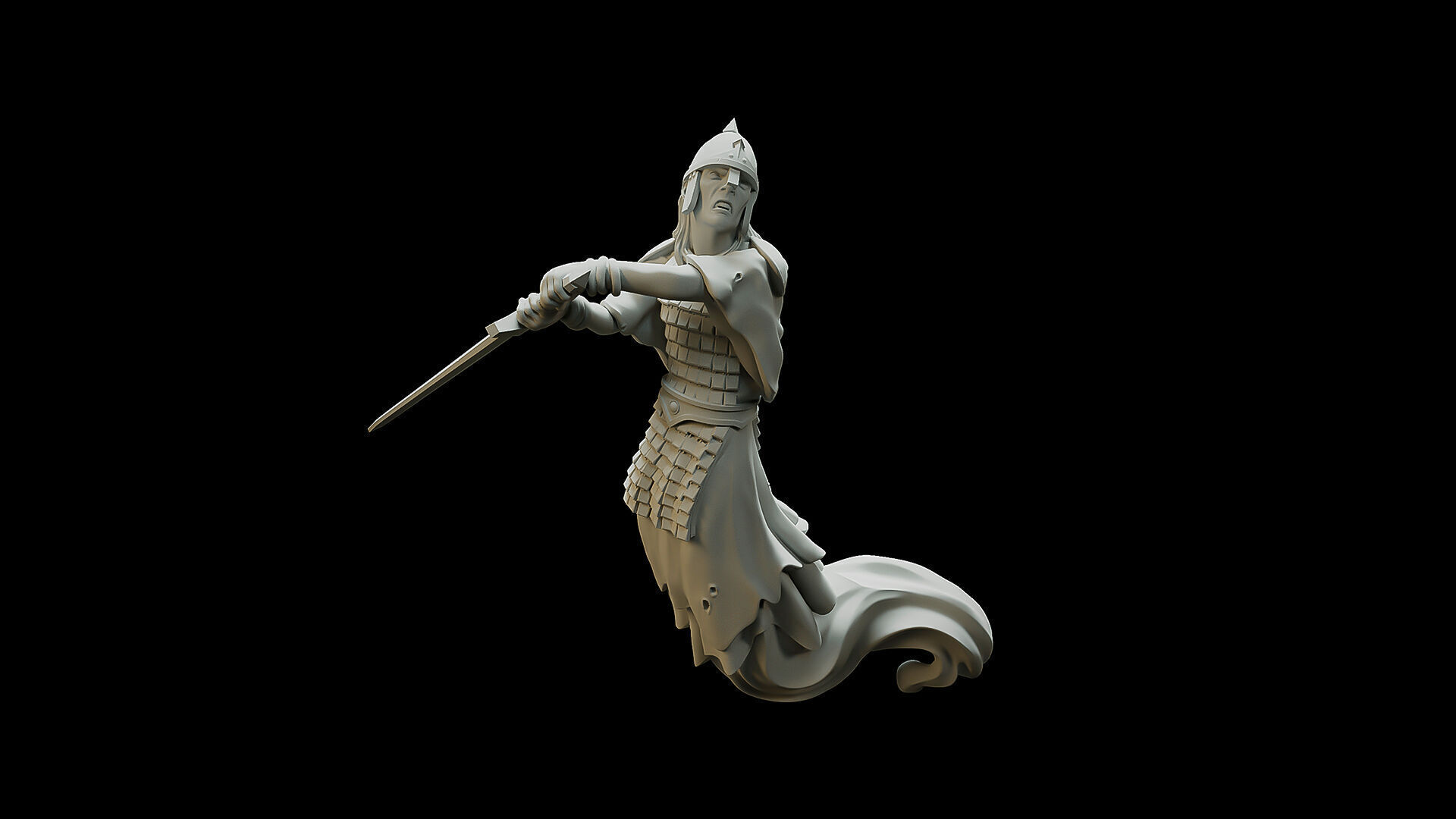 Shadow Pose 4 3D print model_1