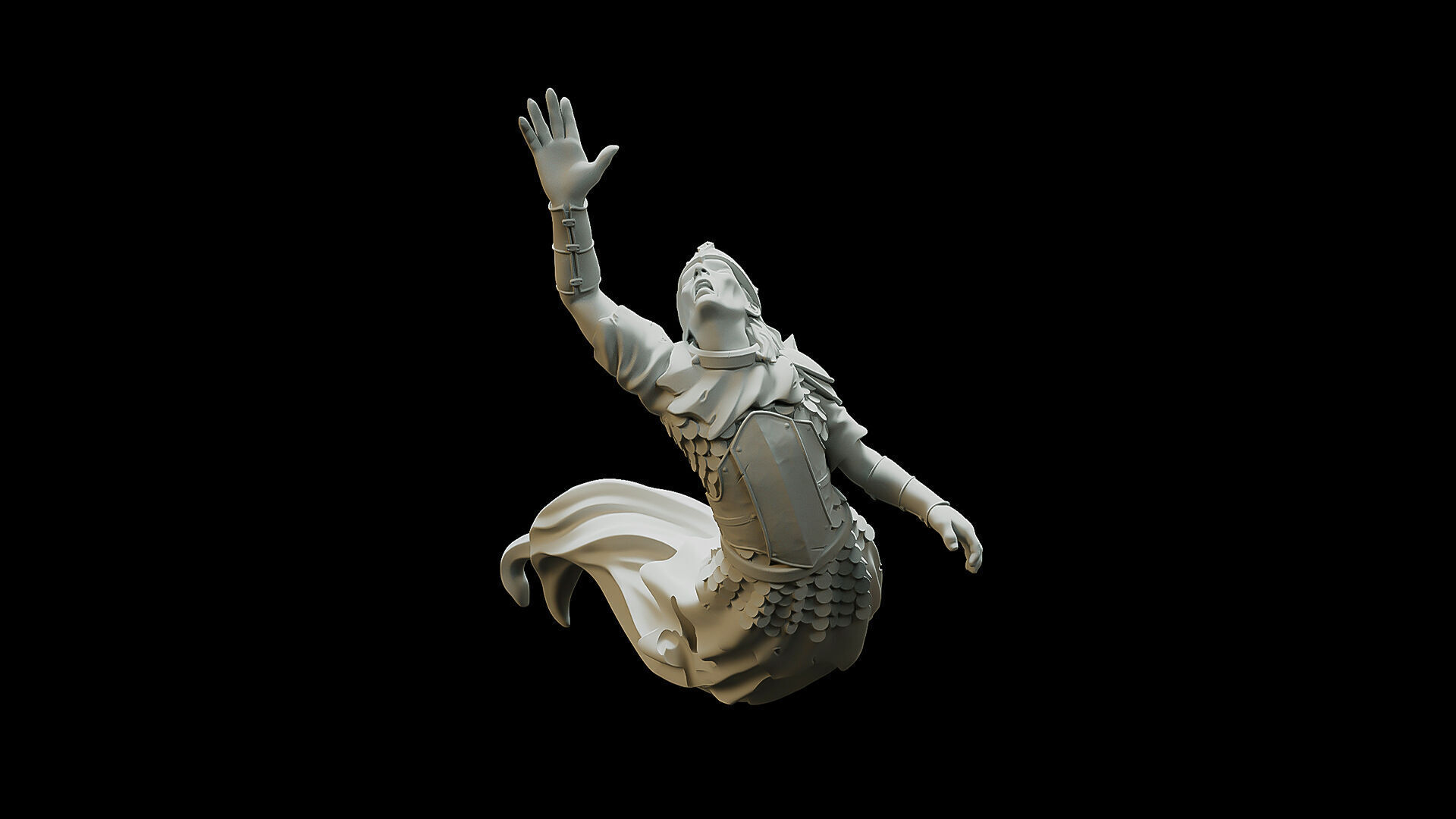 Shadow Pose 5 3D print model_1