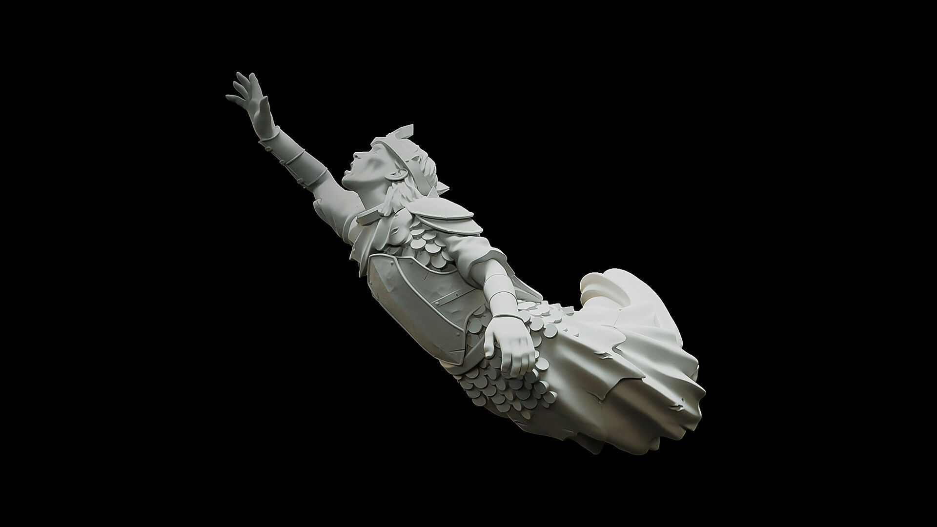 Shadow Pose 5 3D print model_2