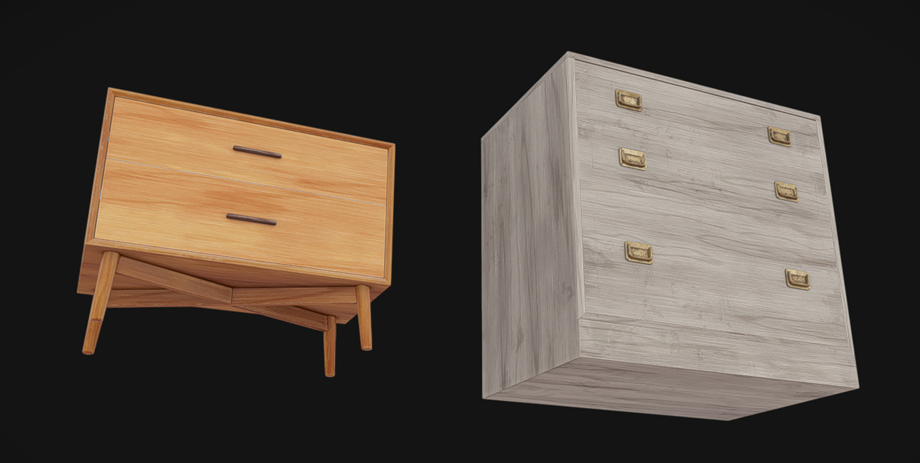 Furniture Pack 11 Low-poly 3D model_3