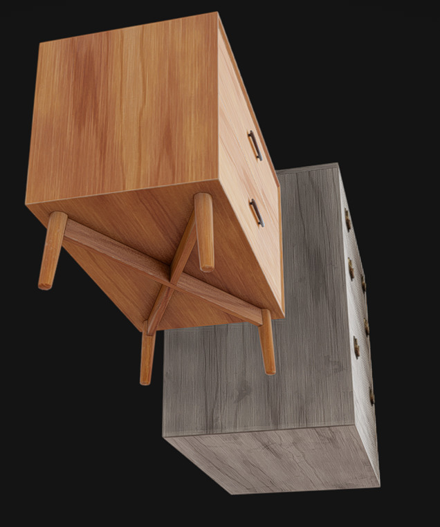 Furniture Pack 11 Low-poly 3D model_4
