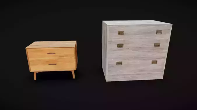 Furniture Pack 11 Low-poly 3D model