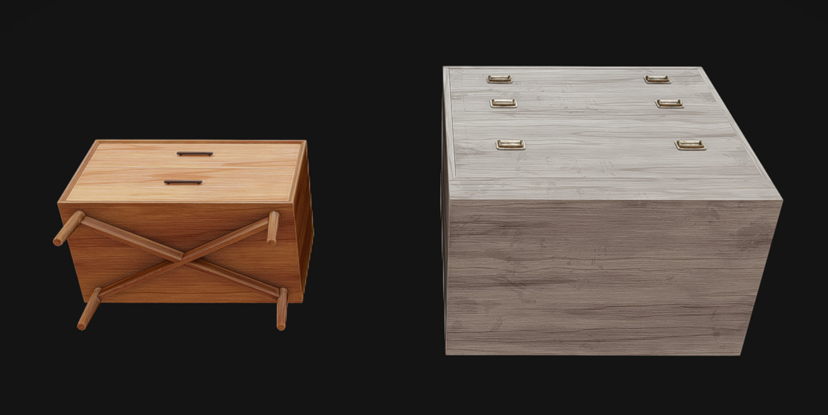 Furniture Pack 11 Low-poly 3D model_8