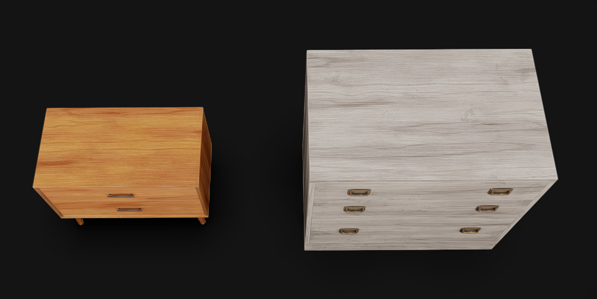 Furniture Pack 11 Low-poly 3D model_7