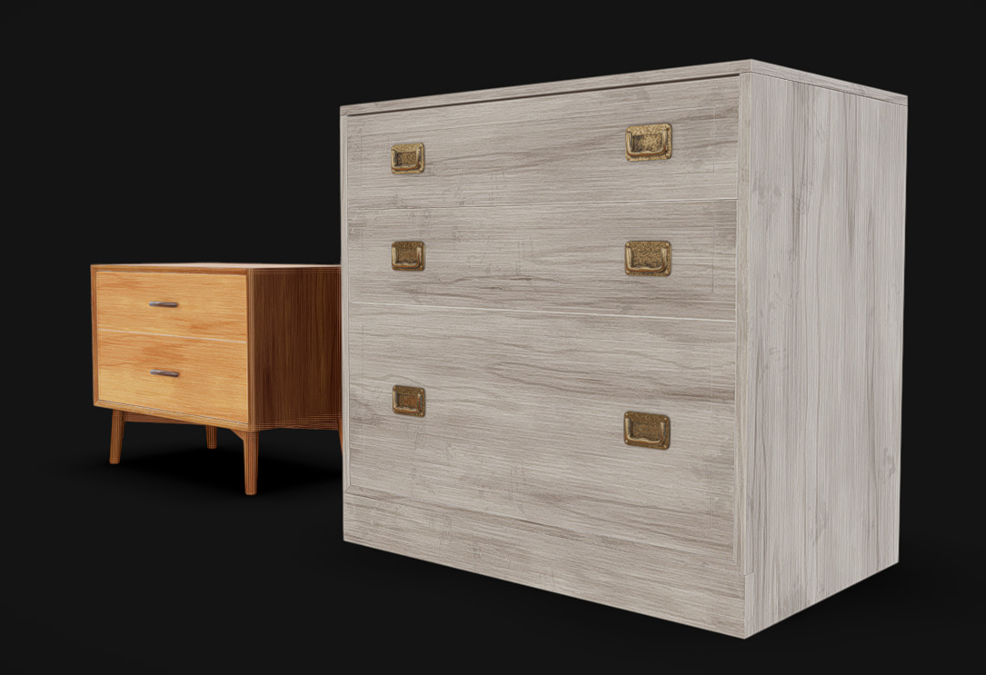 Furniture Pack 11 Low-poly 3D model_6
