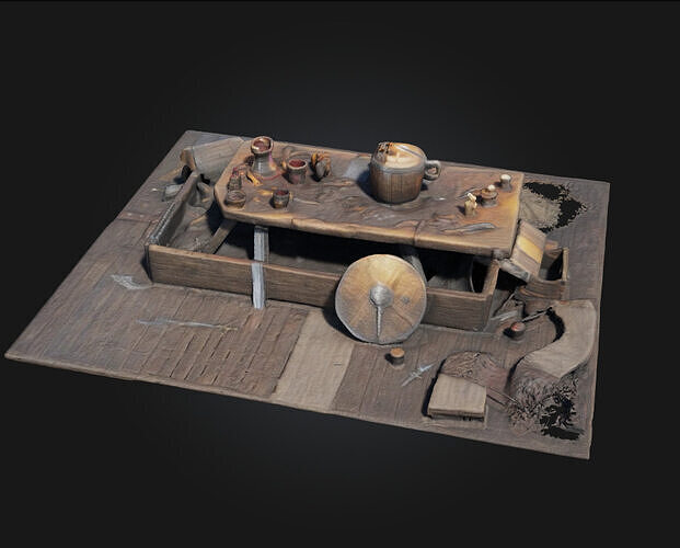 Medieval Feast Hall  Grand Banquets in a Bygone Era 3D model