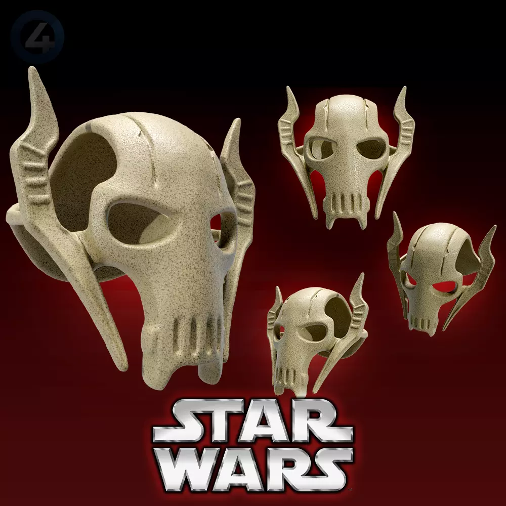 GENERAL GRIEVOUS HELMET STAR WARS 3D print model_0