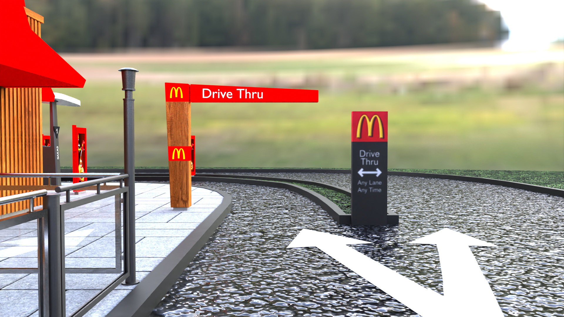 McDonald Restaurant High-Quality 3D Model 3D model_24