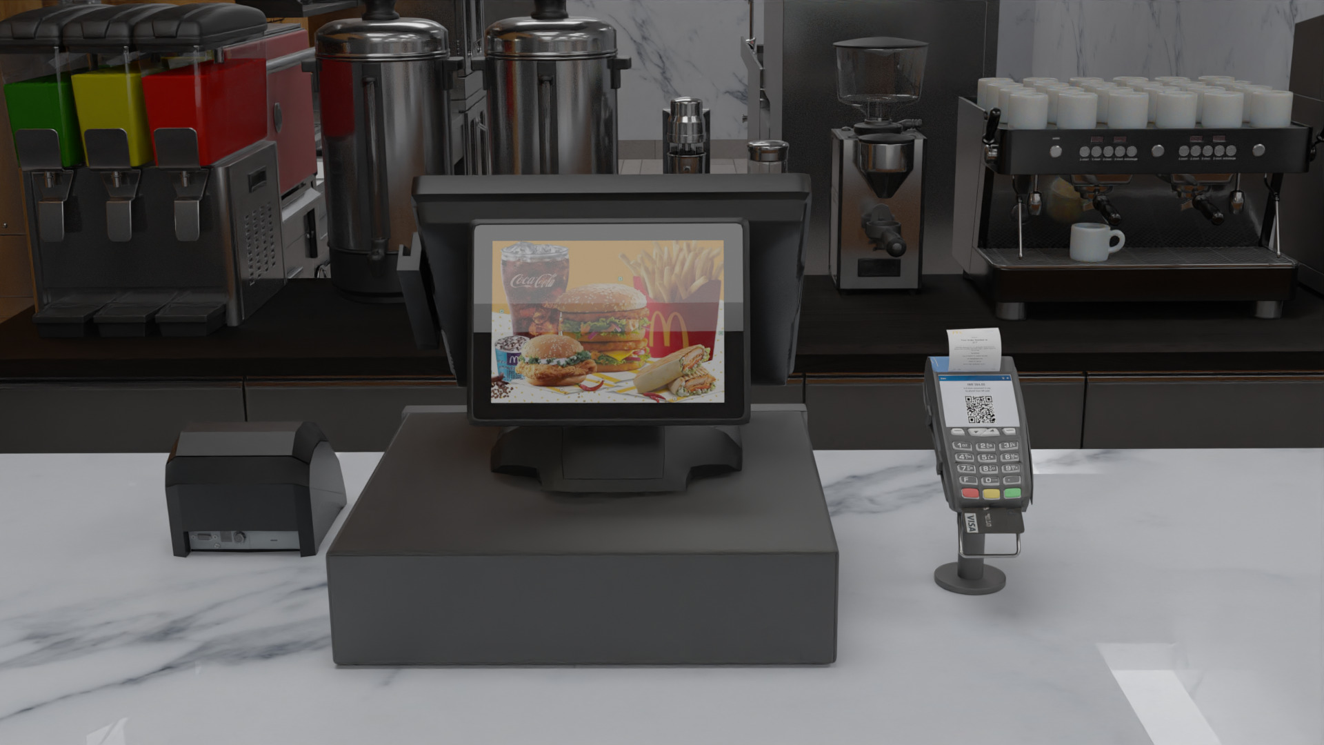McDonald Restaurant High-Quality 3D Model 3D model_14