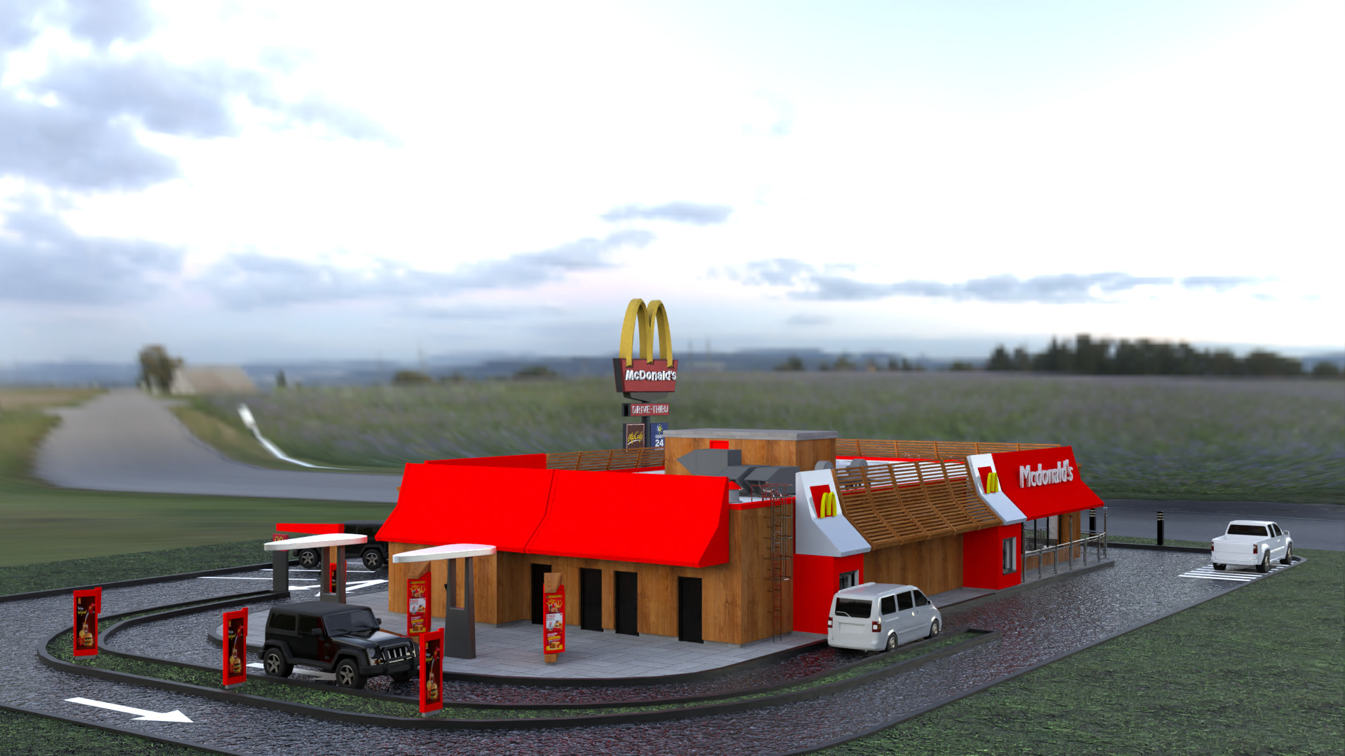 McDonald Restaurant High-Quality 3D Model 3D model_10