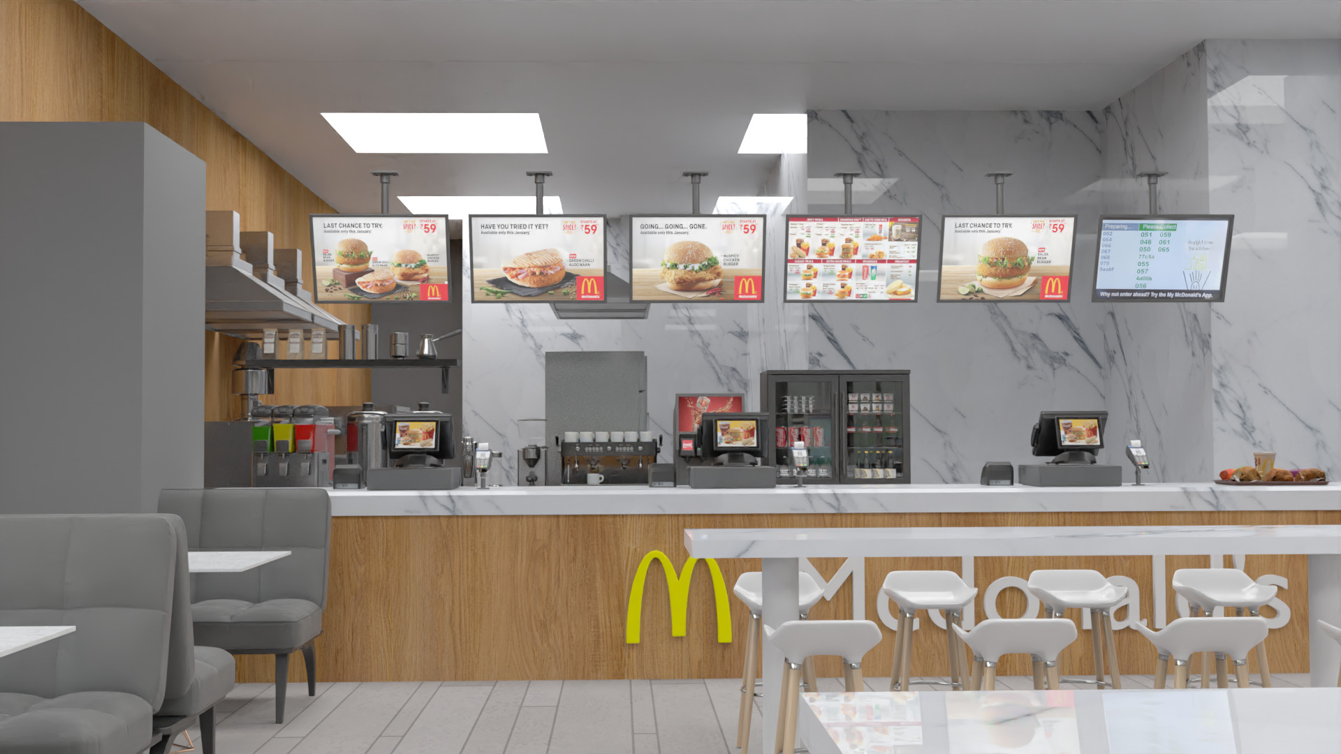 McDonald Restaurant High-Quality 3D Model 3D model_12