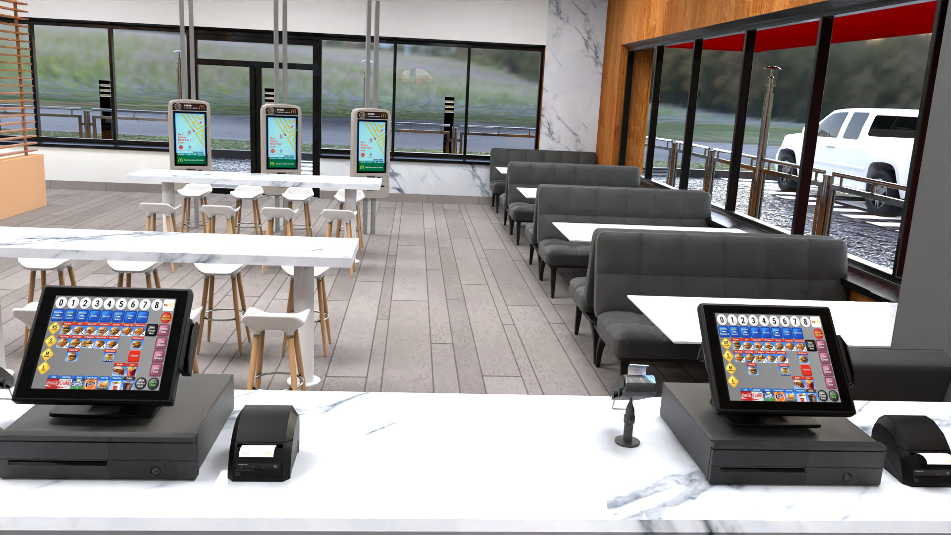 McDonald Restaurant High-Quality 3D Model 3D model_21