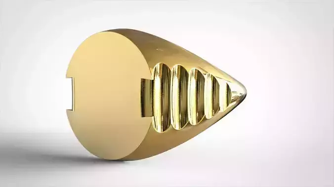 Signet style ring 3d Model