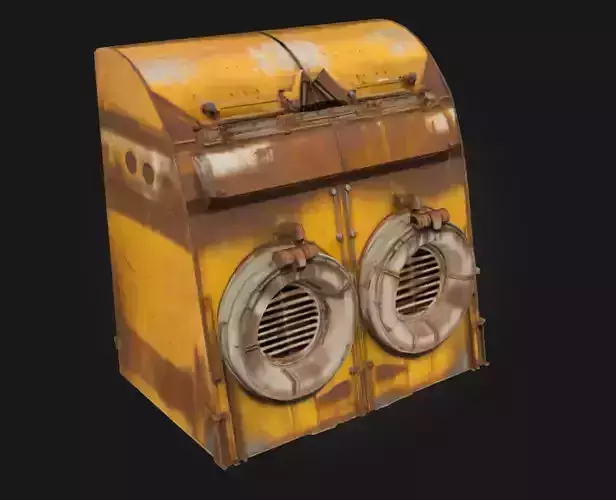 Rusty Industrial Fans  Gritty Ventilation for Realistic Scenes