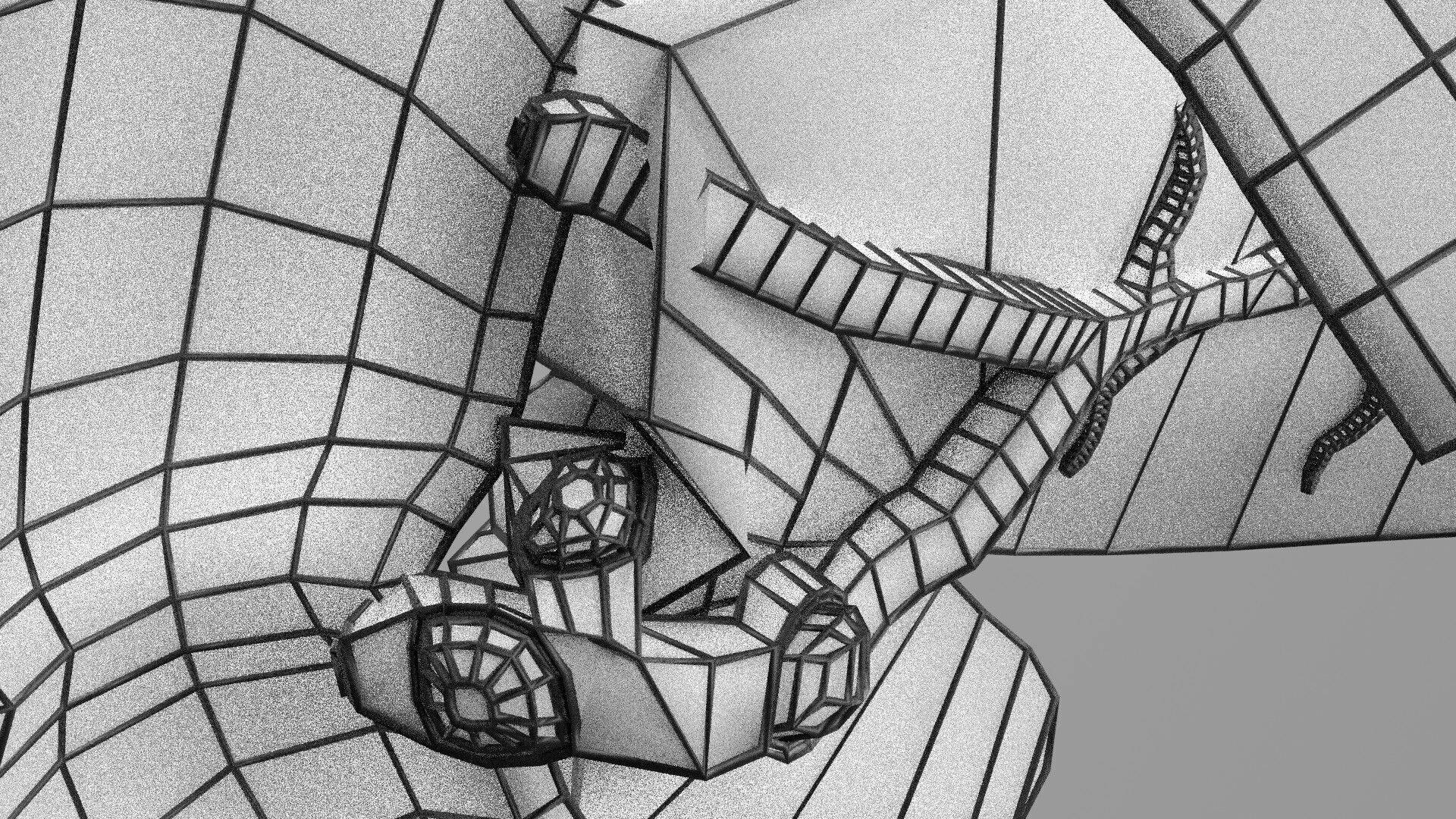 Biliary tract stone obstructions gallstone Low-poly 3D model_63