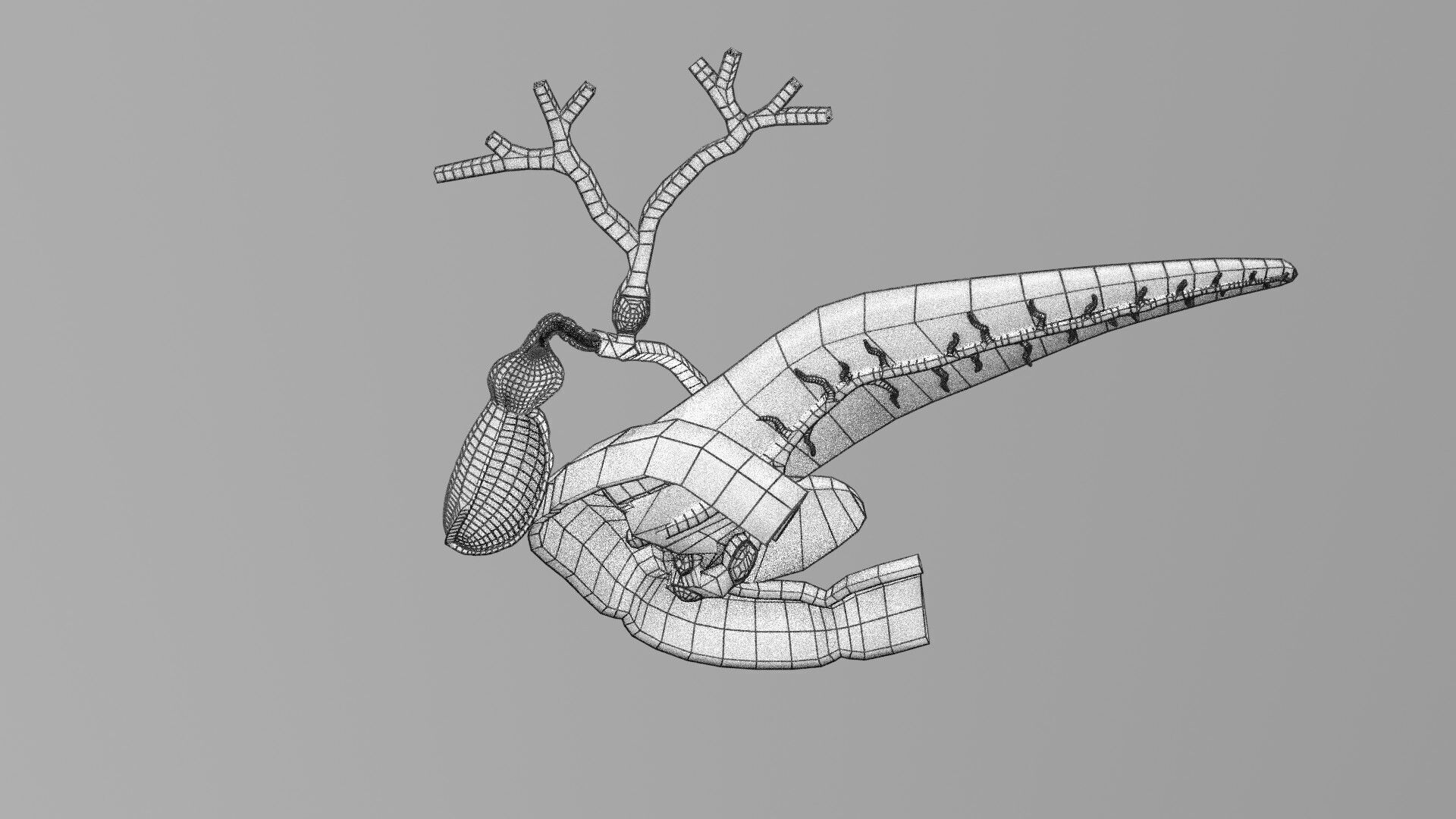 Biliary tract stone obstructions gallstone Low-poly 3D model_43