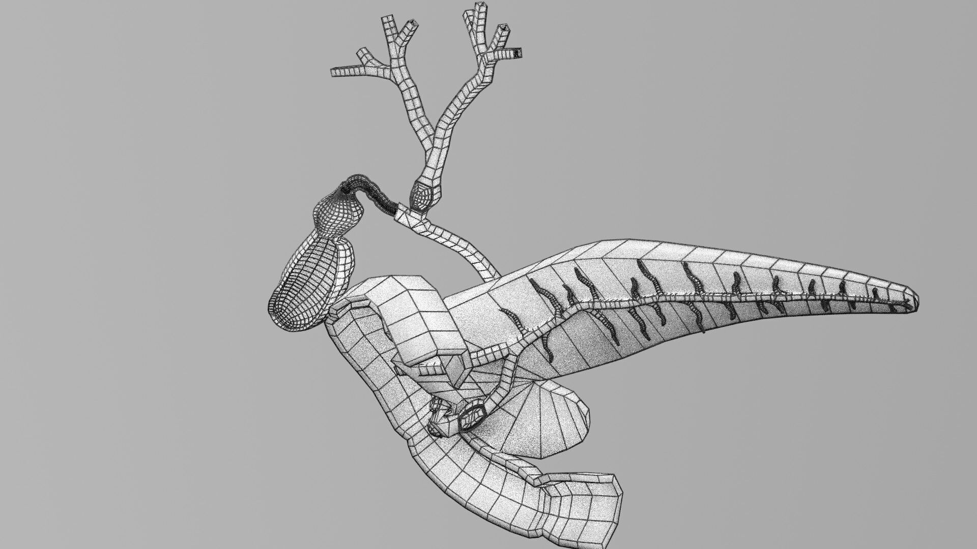 Biliary tract stone obstructions gallstone Low-poly 3D model_44