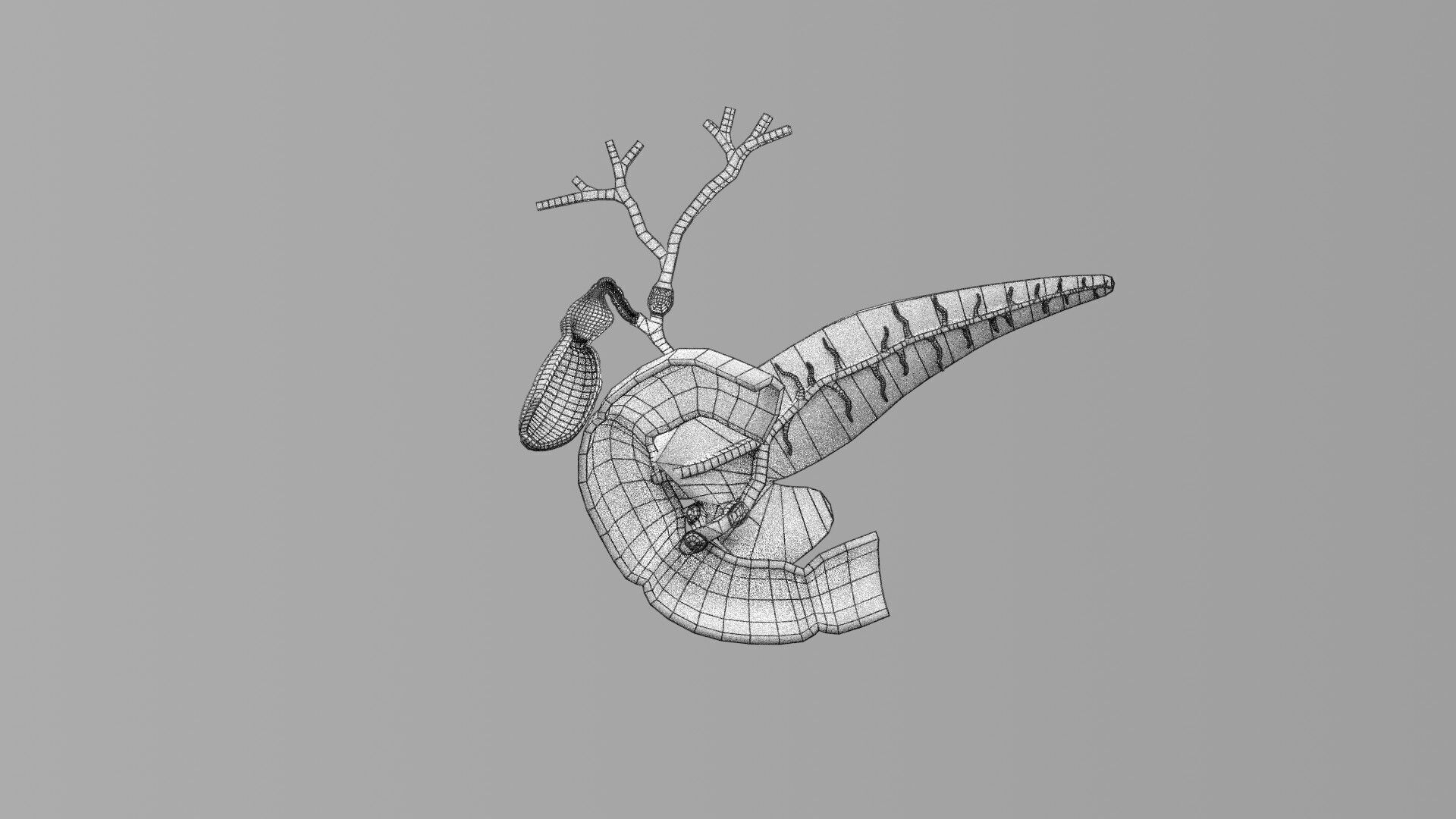 Biliary tract stone obstructions gallstone Low-poly 3D model_41