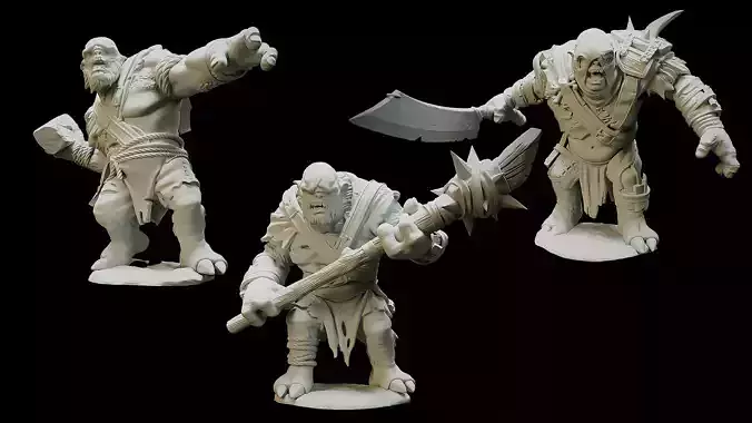 Anagar Trolls 3D Model Collection
