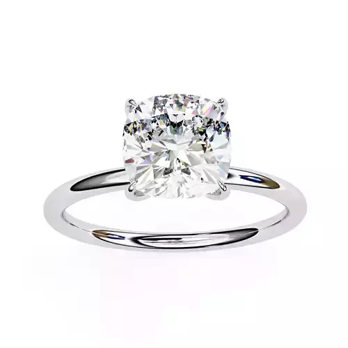 ASSCHER DIAMOND RING -CAD-093 3D print model