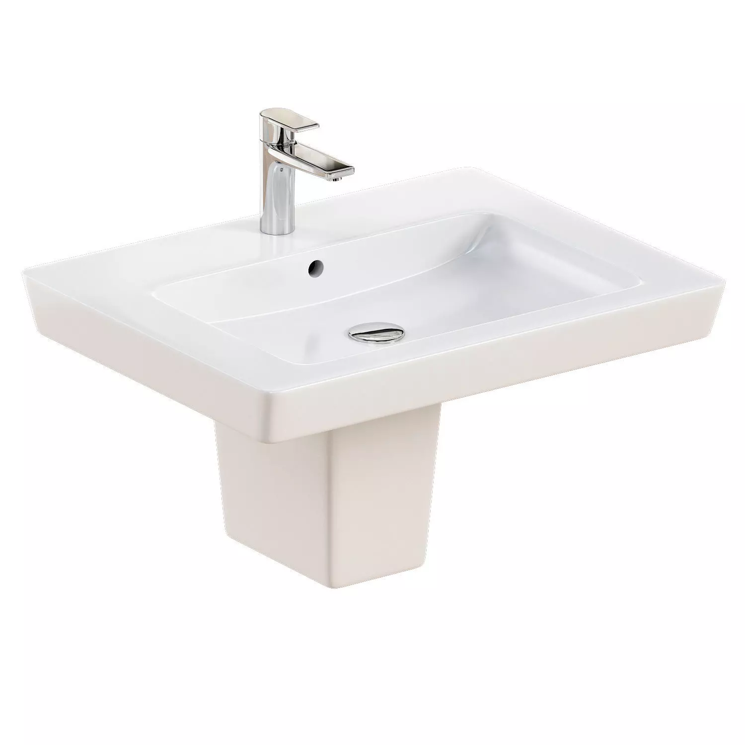 Clean Harmony Sink Low-poly 3D model_0