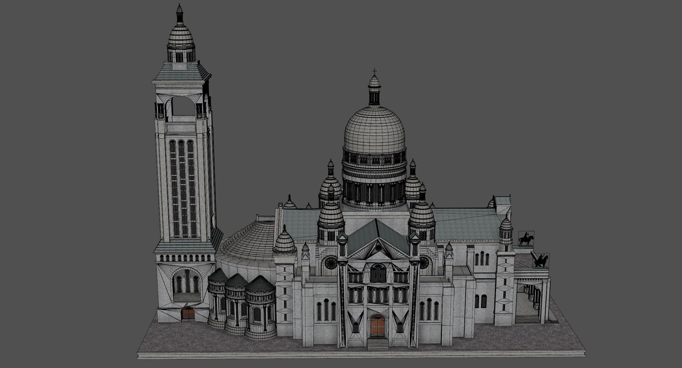 Sacre Coeur 3D model_16