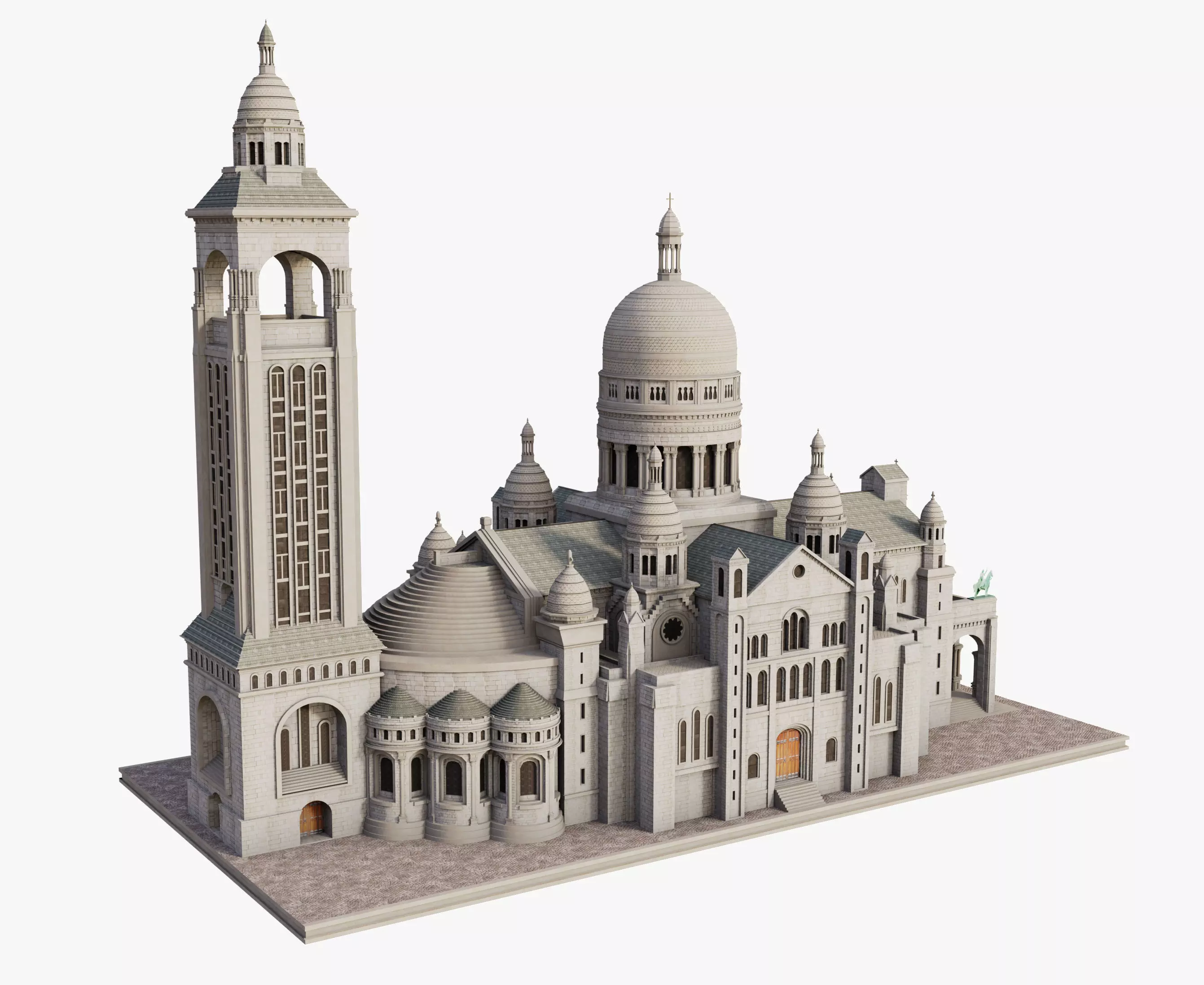 Sacre Coeur 3D model_0