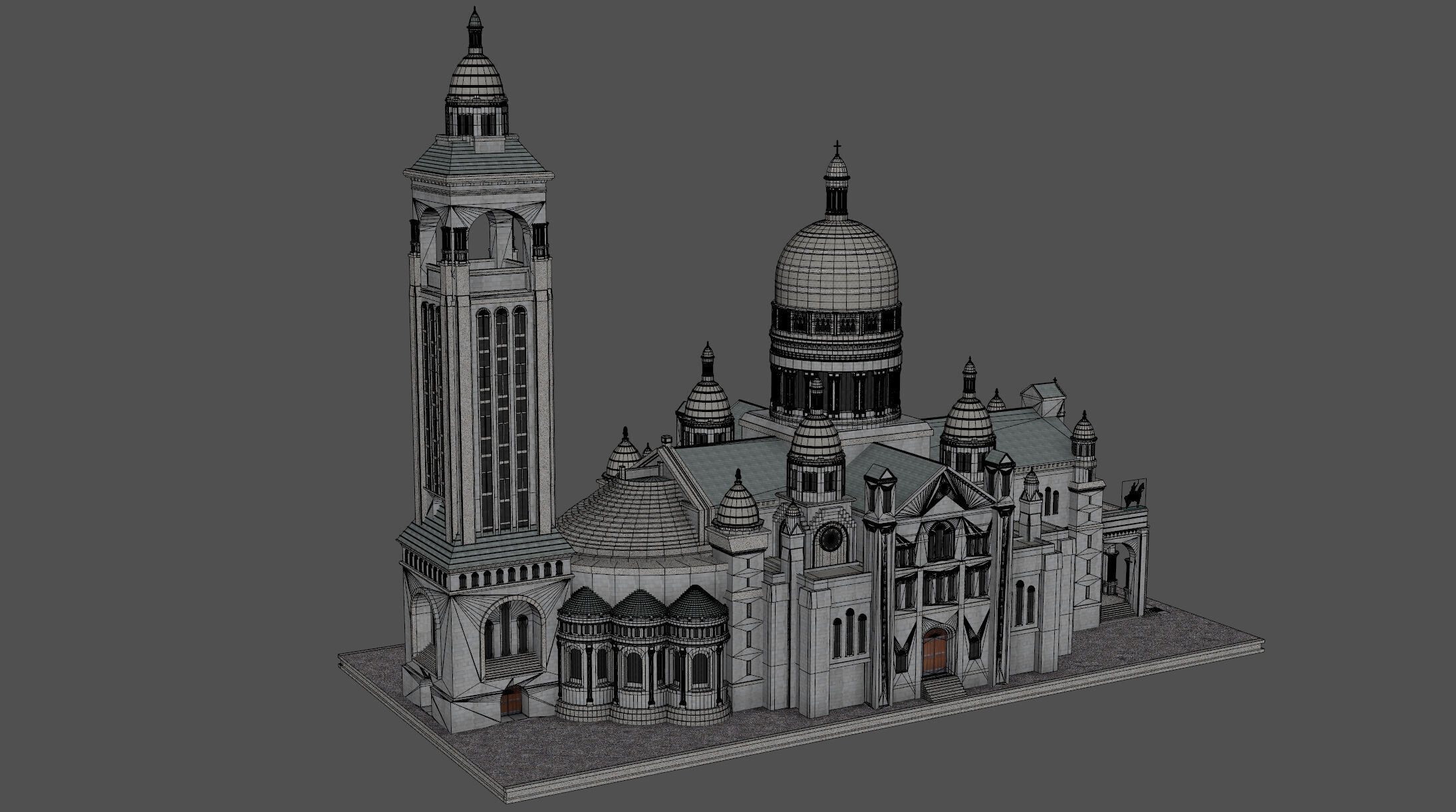 Sacre Coeur 3D model_14