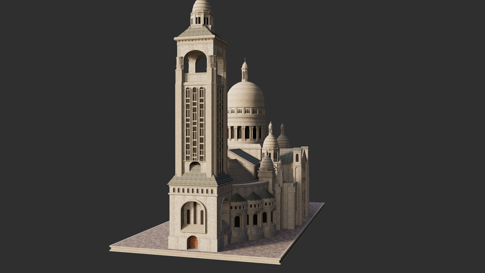 Sacre Coeur 3D model_5