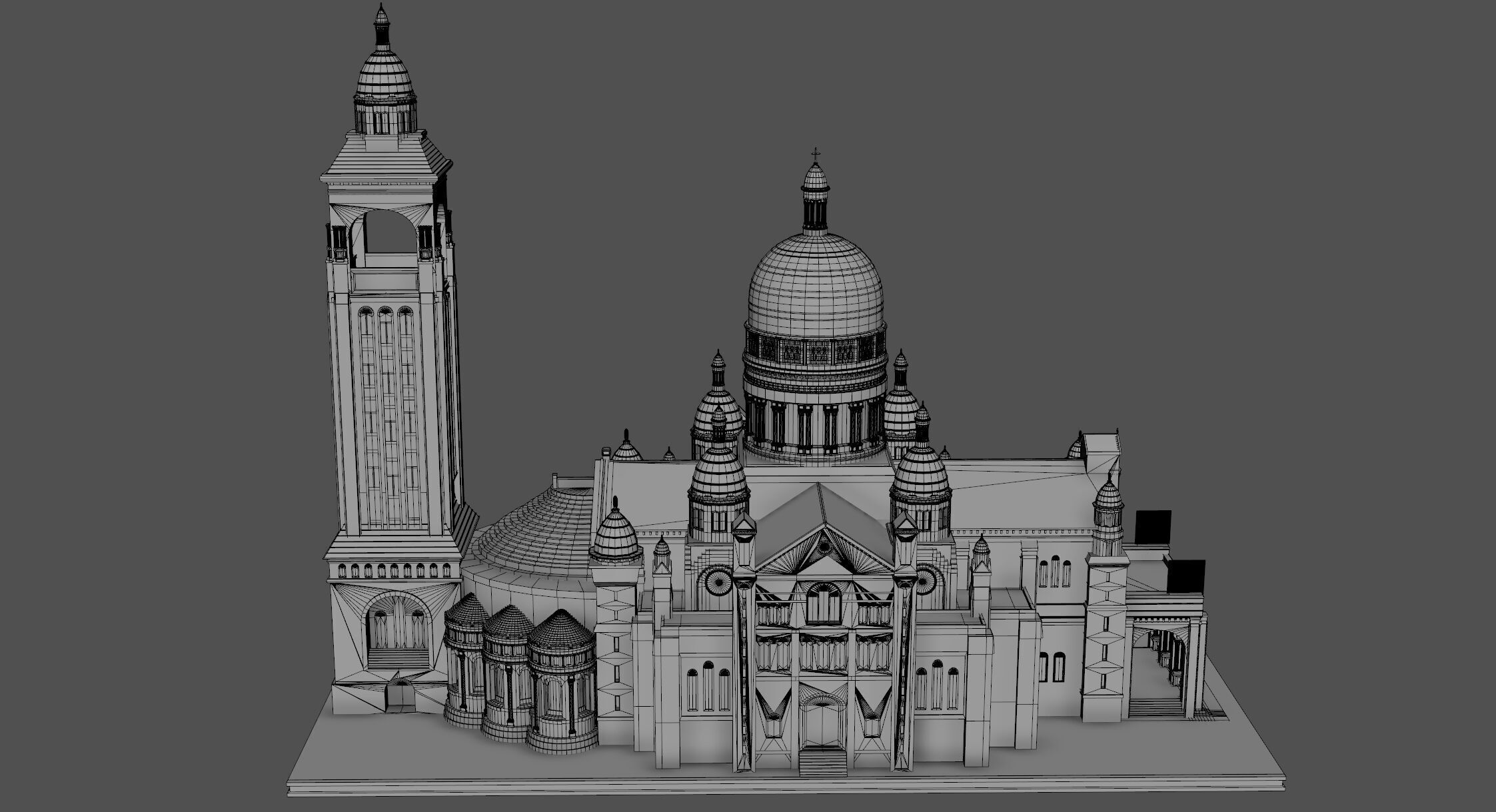Sacre Coeur 3D model_17