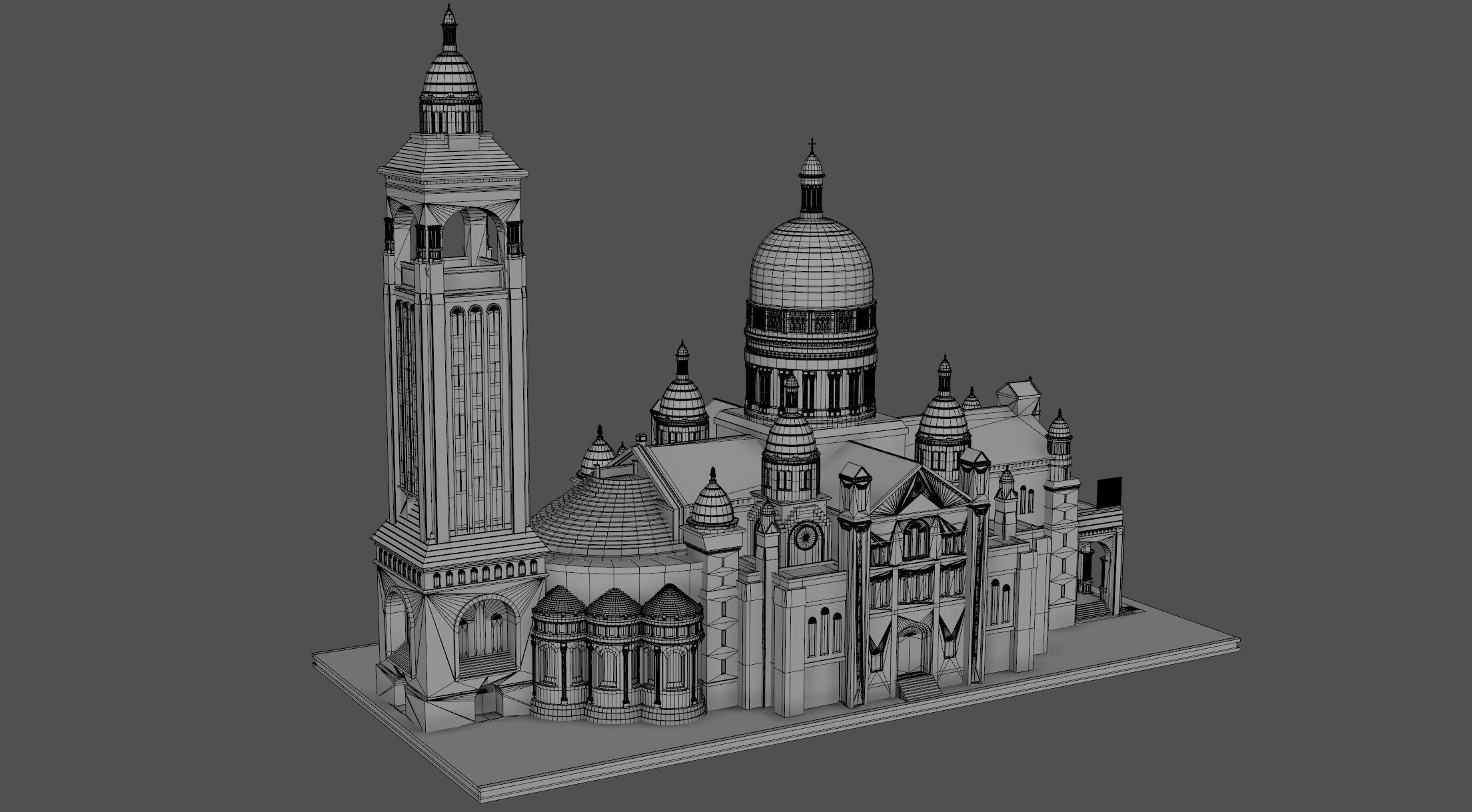 Sacre Coeur 3D model_15