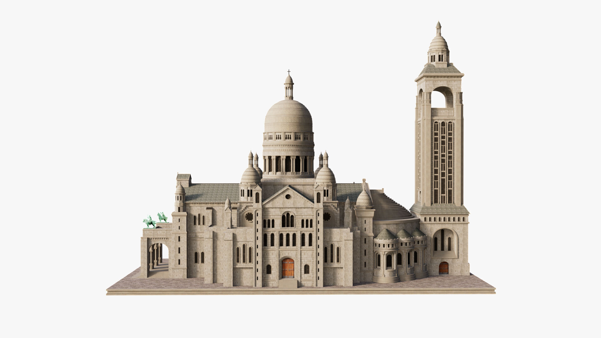 Sacre Coeur 3D model_6