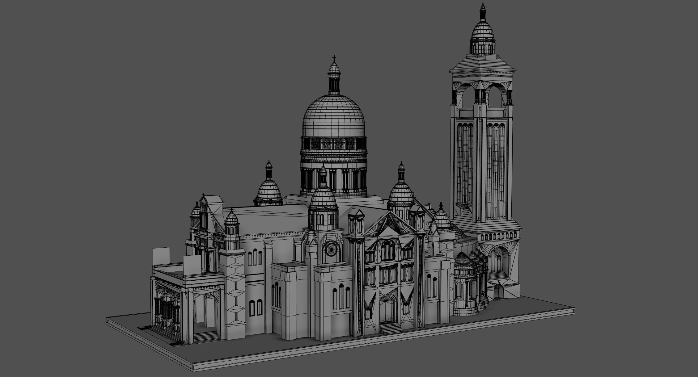 Sacre Coeur 3D model_12