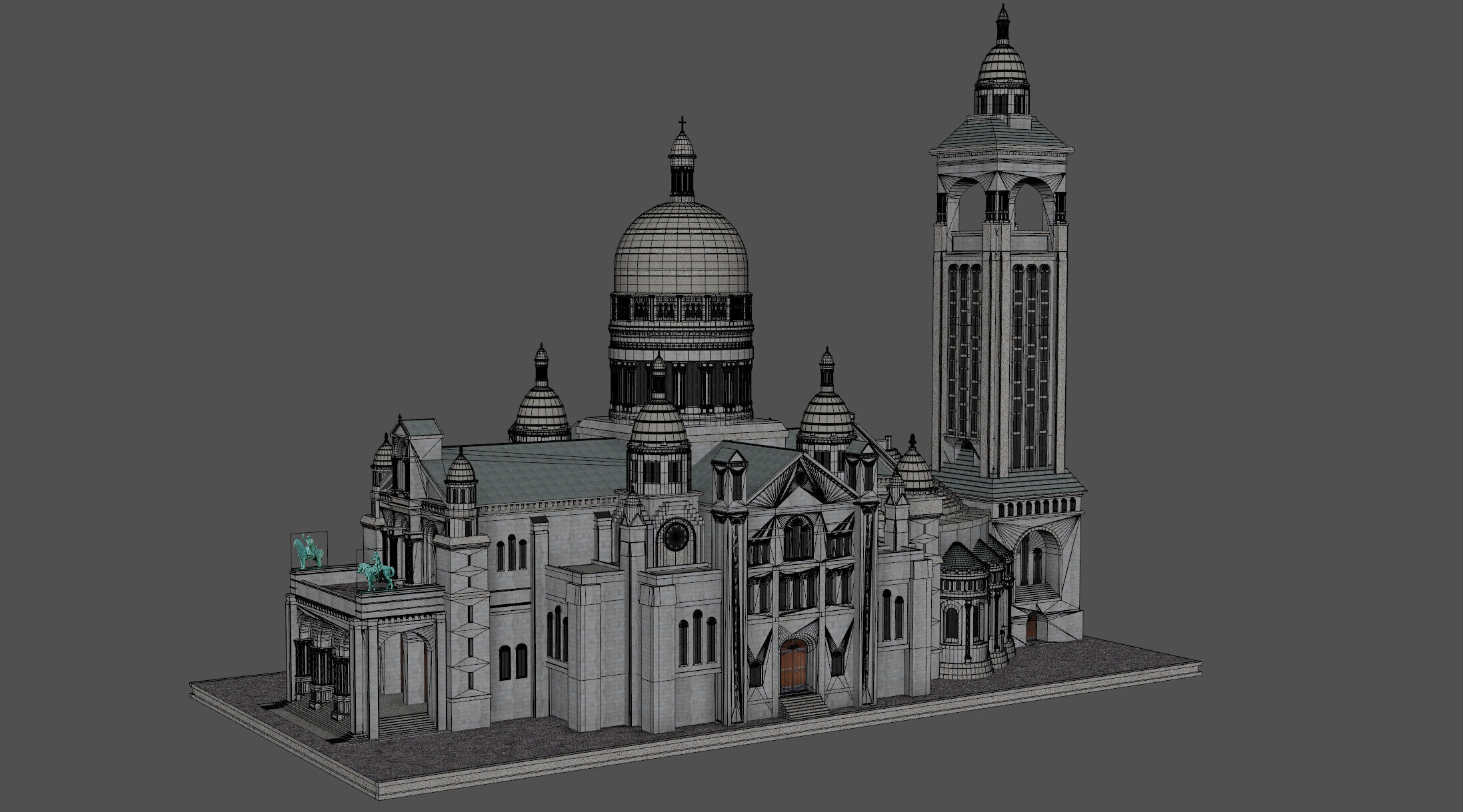 Sacre Coeur 3D model_11